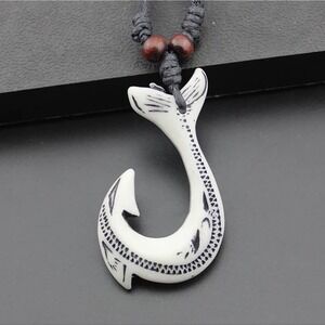 Tribal Fishhook Men's Necklace